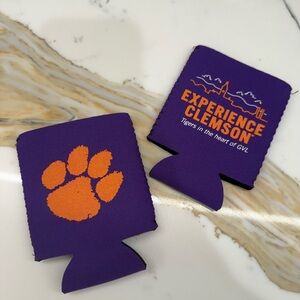 Clemson Purple and Orange Can Coolers